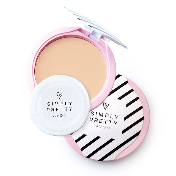 Avon Simply Pretty Shine No More SPF 14 Pressed Powder Almond - Vamzn#