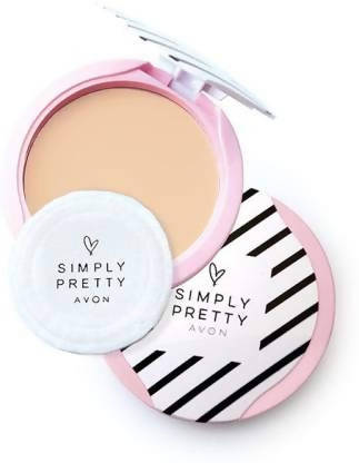 Avon Simply Pretty Shine No More SPF 14 Pressed Powder Soft Bisque - Vamzn#