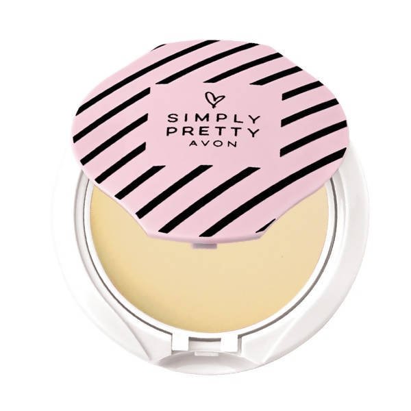 Avon Simply Pretty Smooth and White Whitening Pressed Powder Soft Bisque - Vamzn#