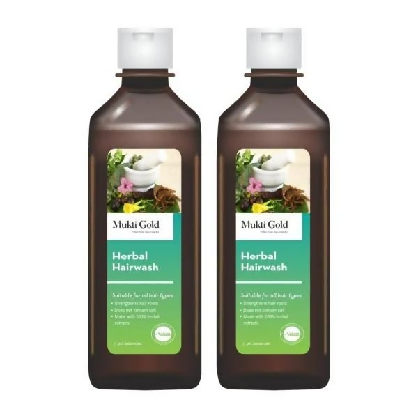 Axiom Mukti Gold Herbal Hair Wash - Vamzn#