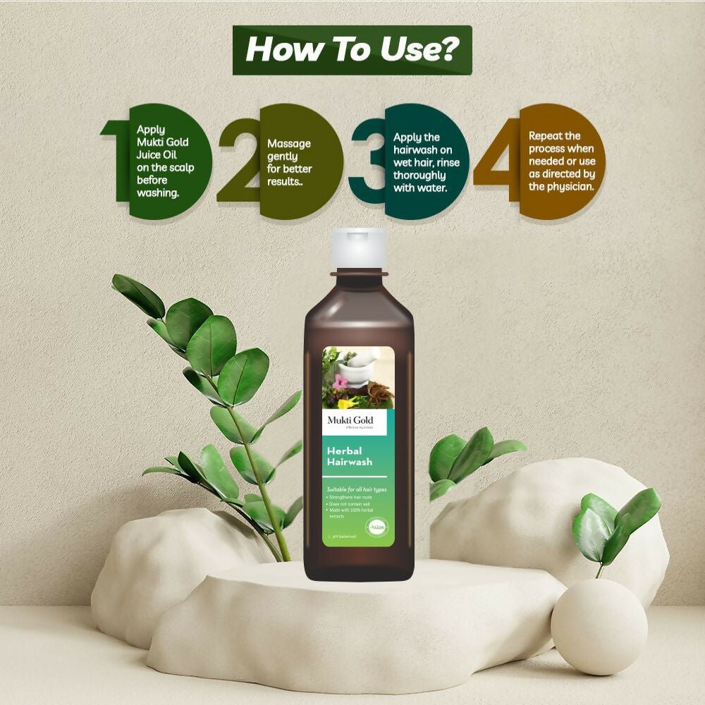 Axiom Mukti Gold Herbal Hair Wash - Vamzn#