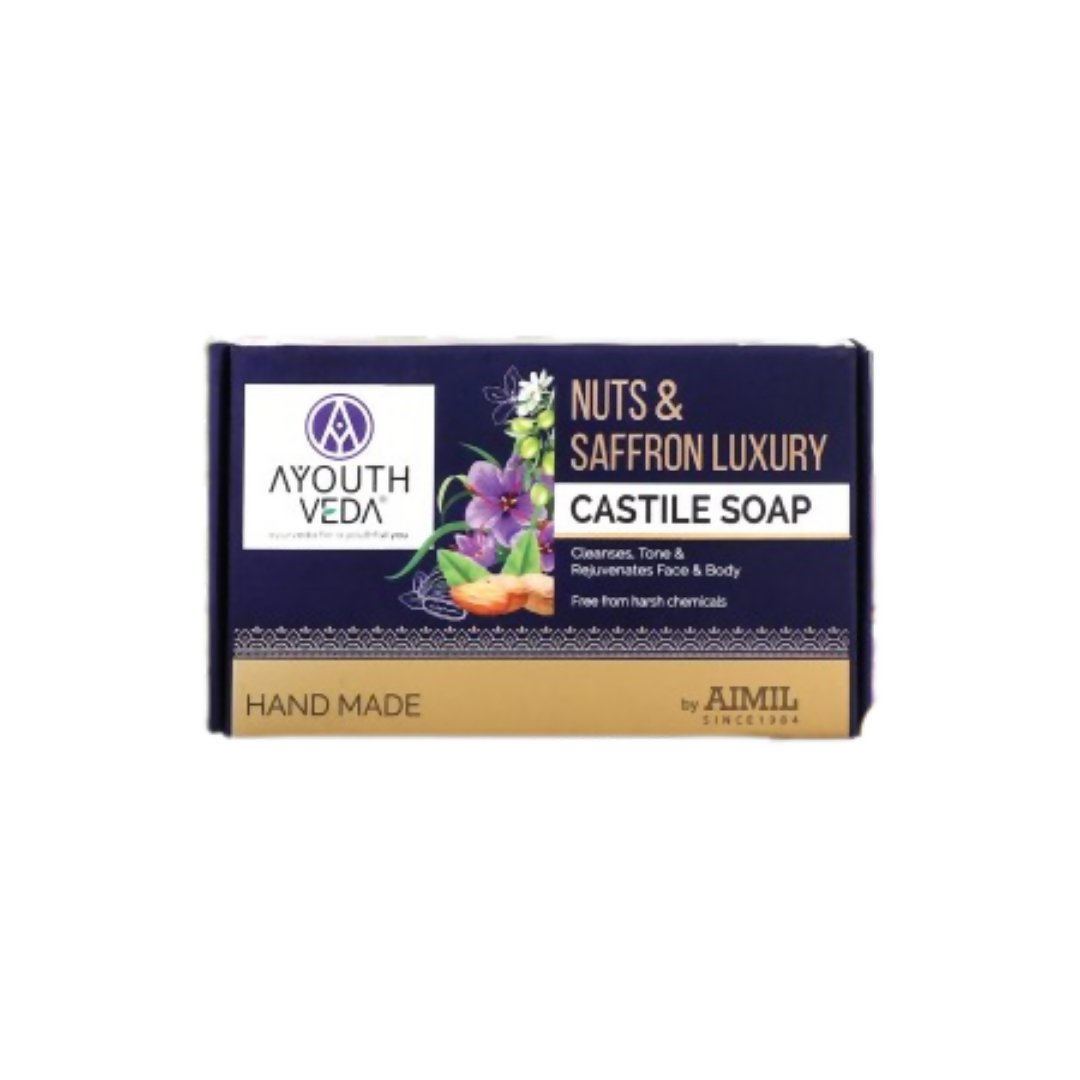 Ayouthveda Nuts & Saffron Luxury Handmade Castile Soap - Vamzn#