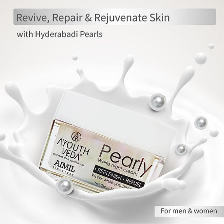 Ayouthveda Pearly White Night Cream - Vamzn#