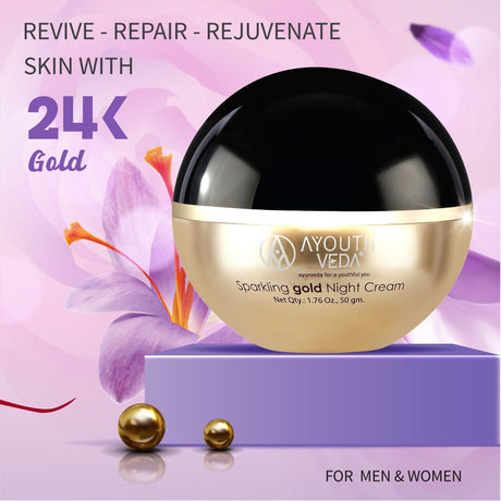 Ayouthveda Sparkling Gold Night Cream - Vamzn#