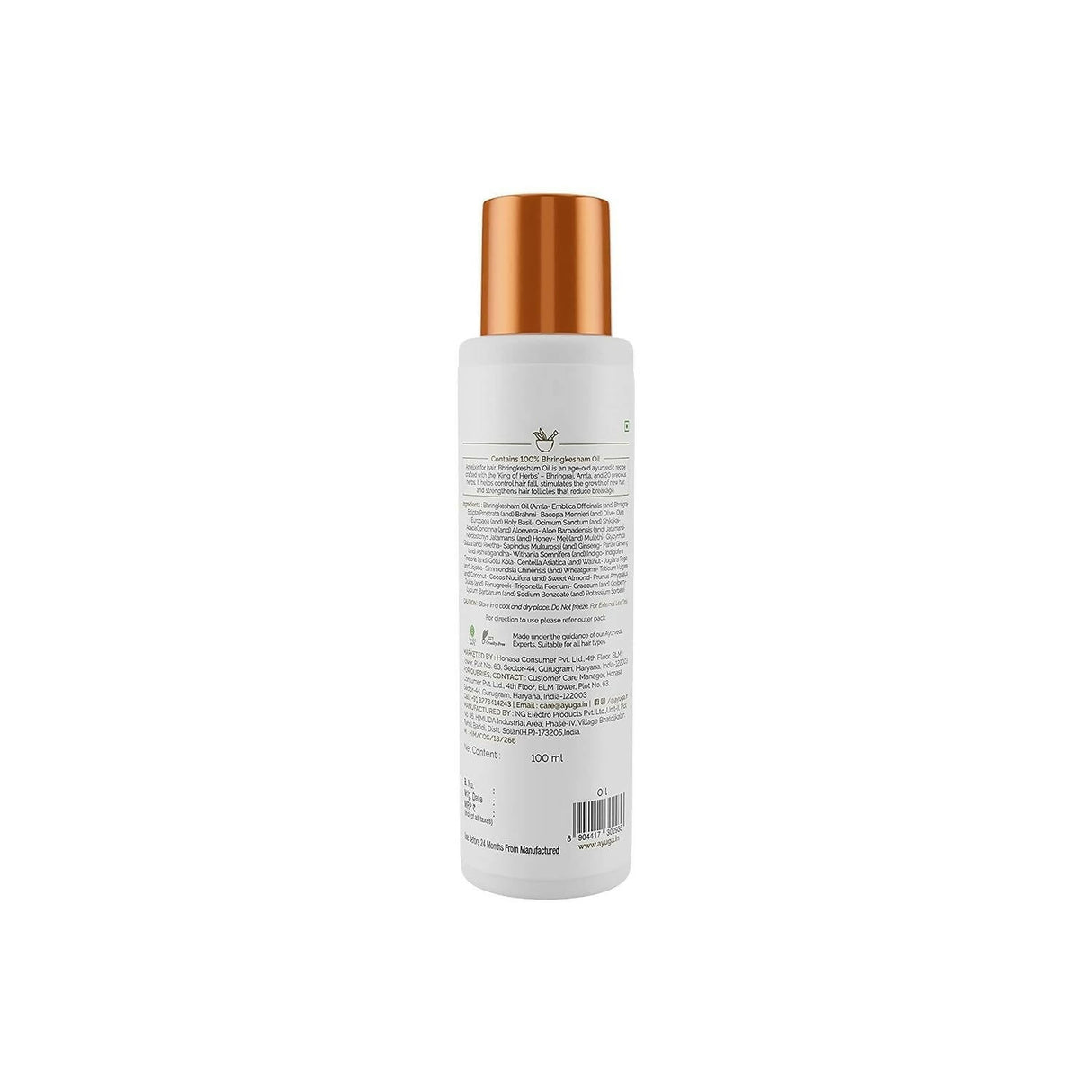 Ayuga 100% Bhringkesham Hair Fall Control Oil - Vamzn#