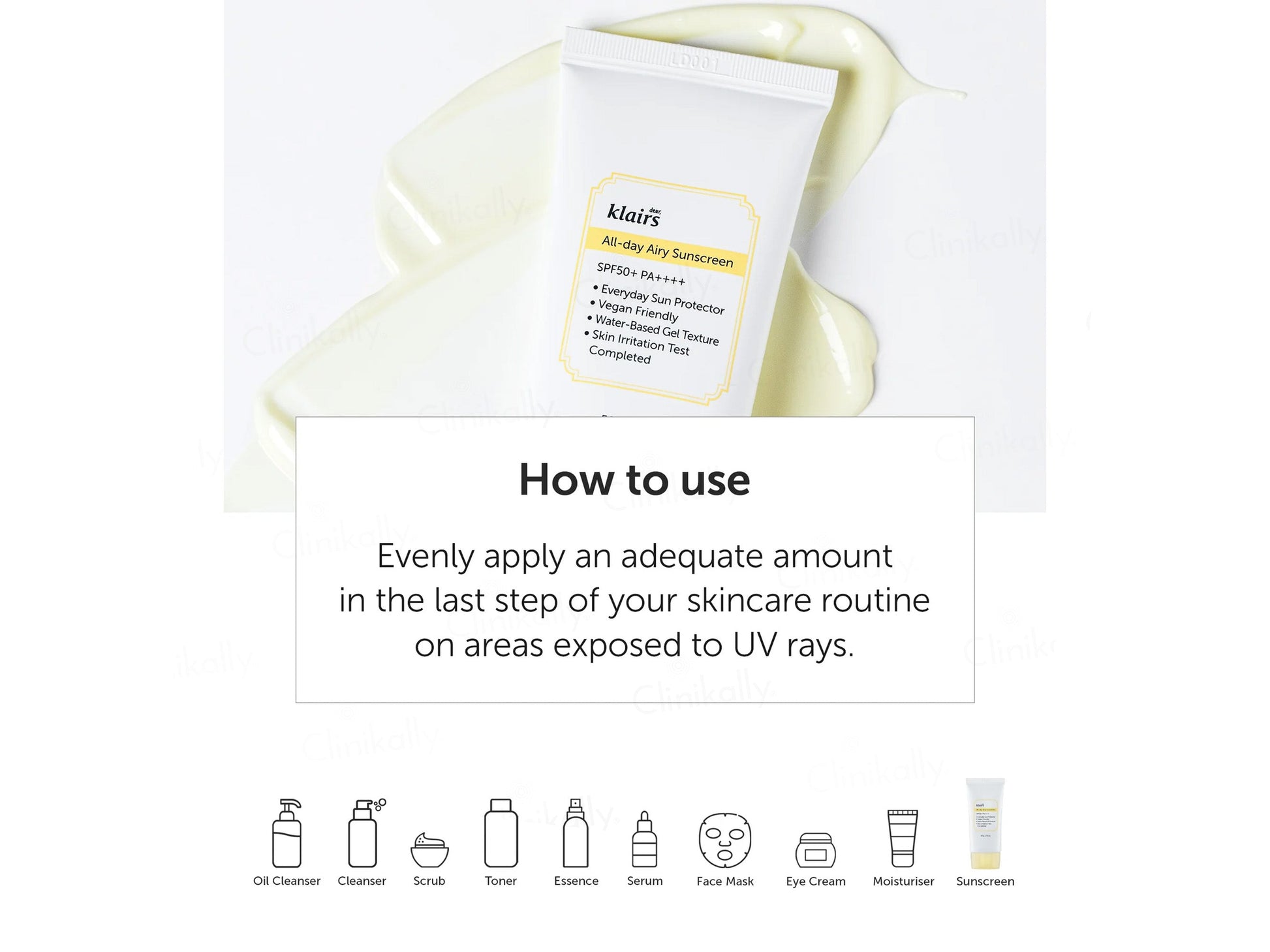 Klairs All-Day Airy Sunscreen SPF 50+ PA++++