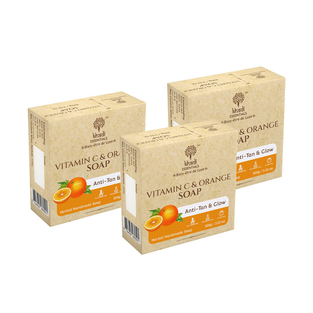 Khadi Essentials Vitamin C & Orange Handmade Herbal Soap