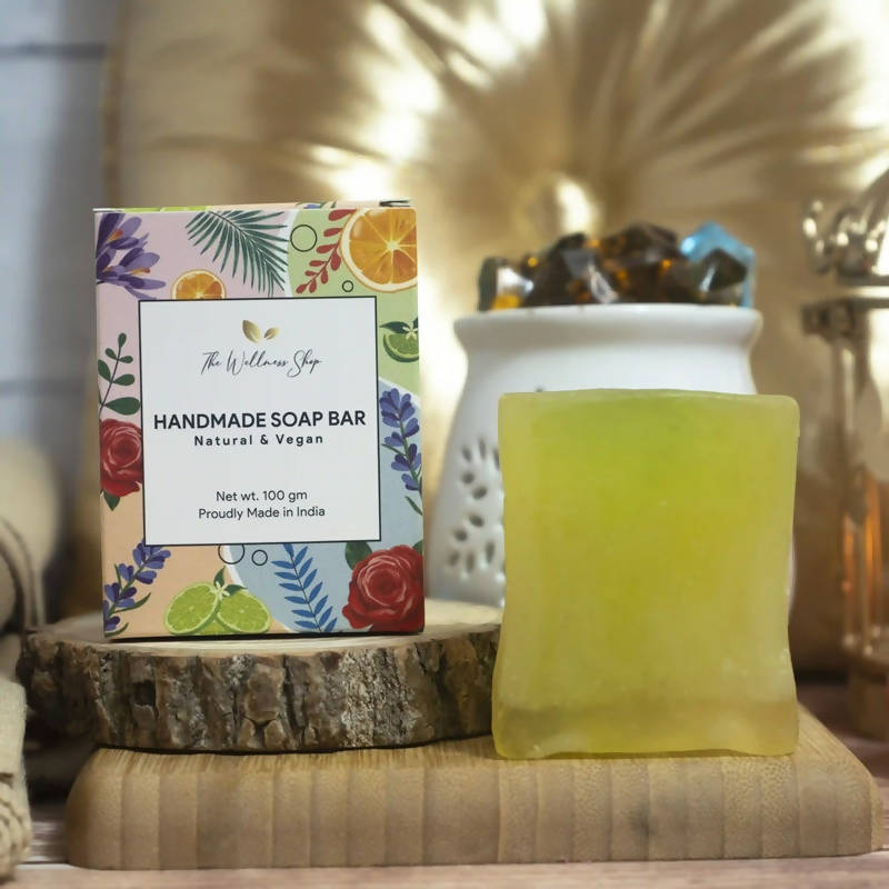 The Wellness Shop Soothing Aloe-Tea Tree Handmade Soap