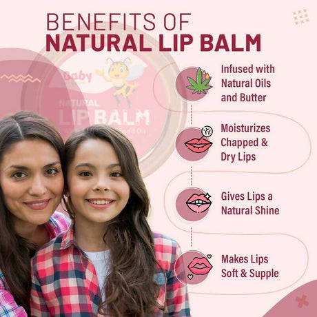 Babyorgano Natural Lip Balm - Beetroot Flavor - Vamzn#