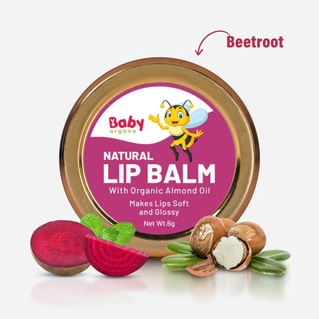 Babyorgano Natural Lip Balm - Beetroot Flavor - Vamzn#