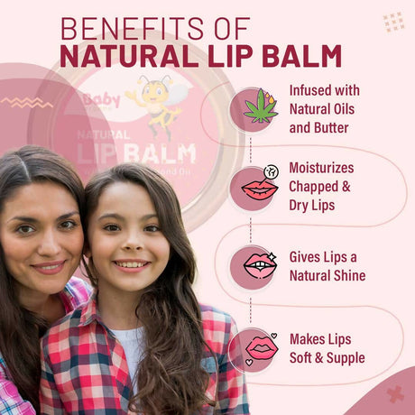 Babyorgano Natural Lip Balm - Strawberry Flavor - Vamzn#