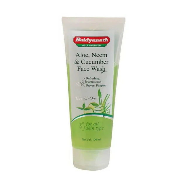 Baidyanath Jhansi Aloe, Neem & Cucumber Face Wash - Vamzn#