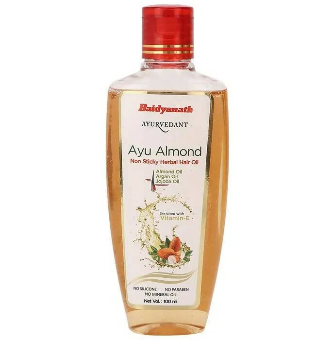 Baidyanath Jhansi Ayurvedant Ayu Almond Non Sticky Herbal Hair Oil - Vamzn#