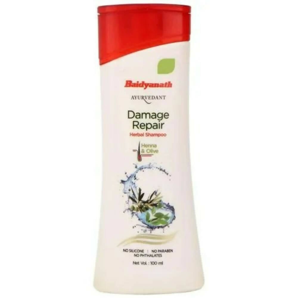 Baidyanath Jhansi Ayurvedant Damage Repair Herbal Shampoo - Henna & Olive - Vamzn#