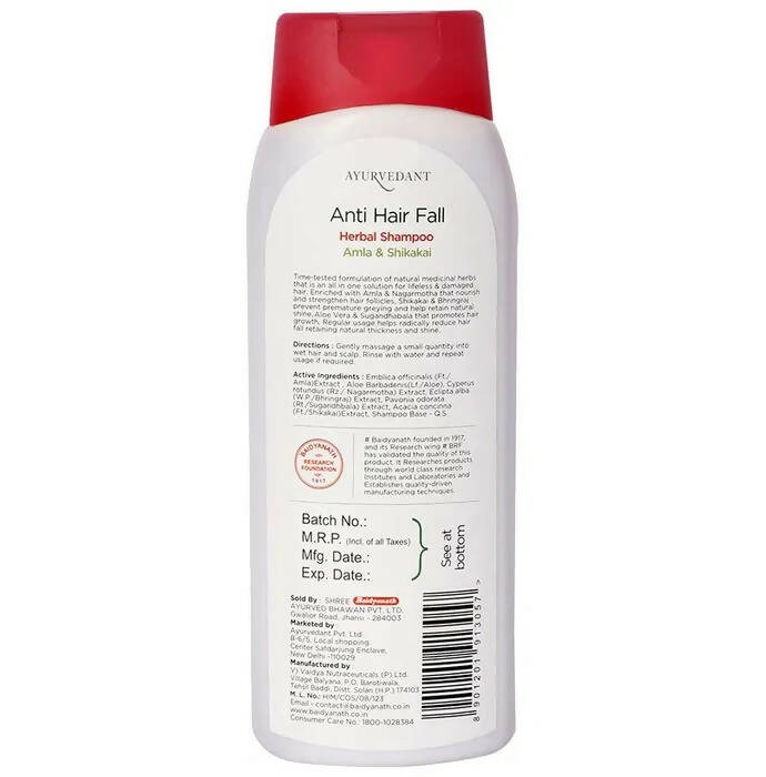 Baidyanath Jhansi Ayurvedant Herbal Anti Hairfall Shampoo - Vamzn#