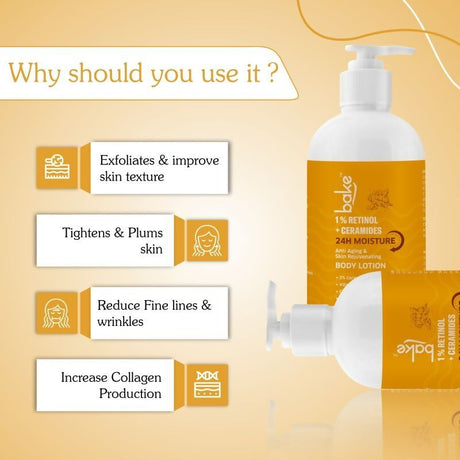 Bake 1% Retinol & Ceramides Body Lotion - Vamzn#