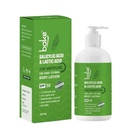 Bake 10% AHA + 2% BHA Body Lotion SPF 30 - Vamzn#