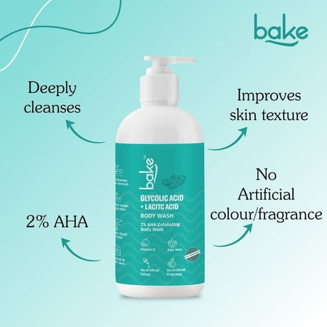 Bake 2% AHA Exfoliating Body Wash - Vamzn#