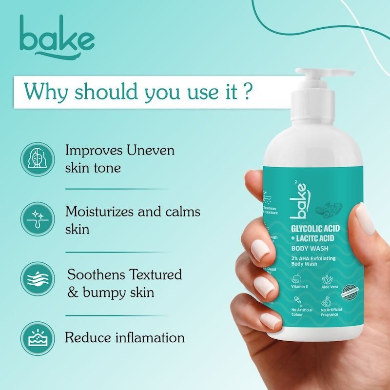 Bake 2% AHA Exfoliating Body Wash - Vamzn#