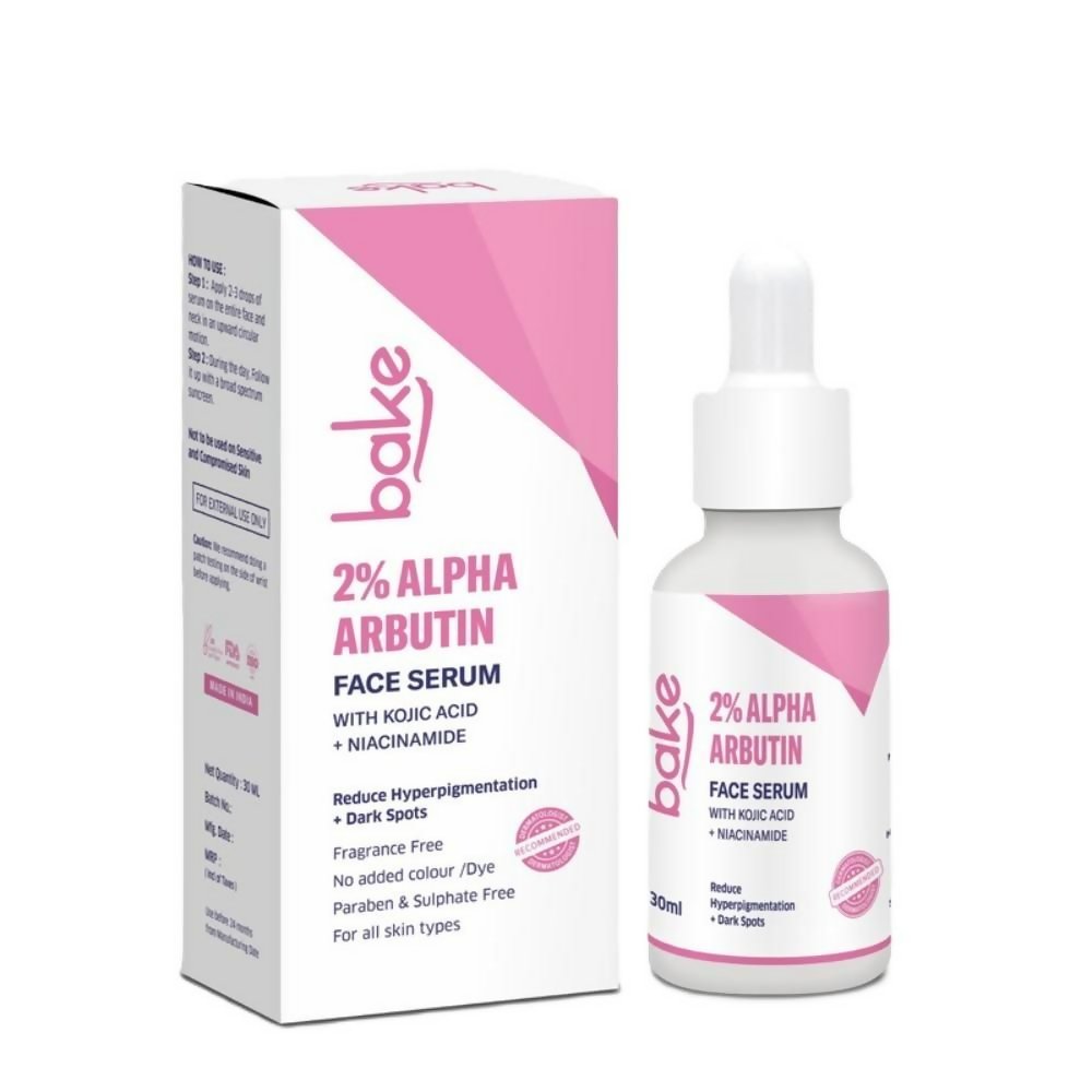 Bake 2% Alpha Arbutin Face Serum With Kojic Acid & Niacinamide - Vamzn#