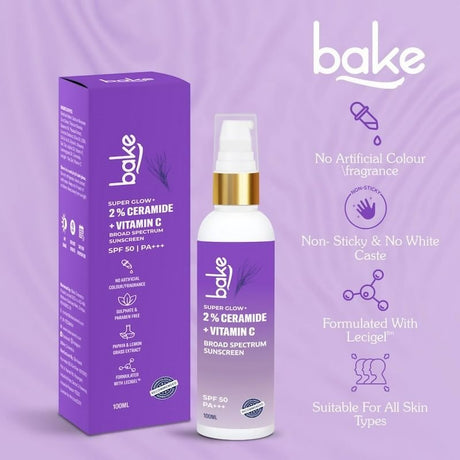 Bake 2% Ceramide + Vitamin C Sunscreen Spf 50 Pa+++ - Vamzn#