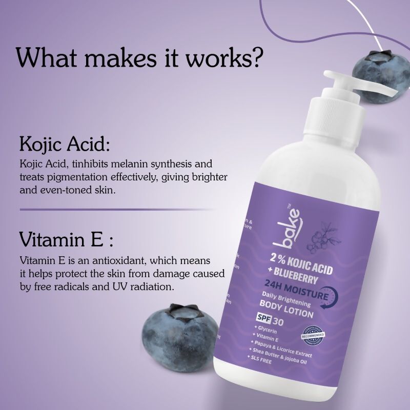 Bake 2% Kojic Acid Body Lotion SPF 30 - Vamzn#
