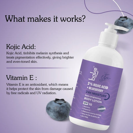 Bake 2% Kojic Acid Body Lotion SPF 30 - Vamzn#