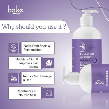 Bake 2% Kojic Acid Body Lotion SPF 30 - Vamzn#