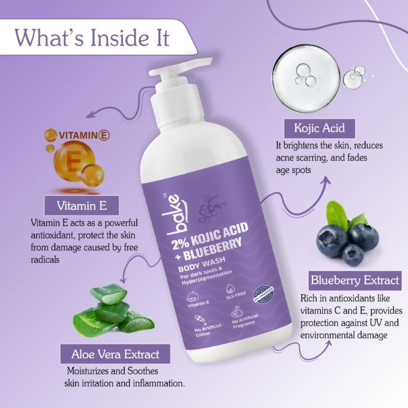Bake 2% Kojic Acid Body Wash - Vamzn#
