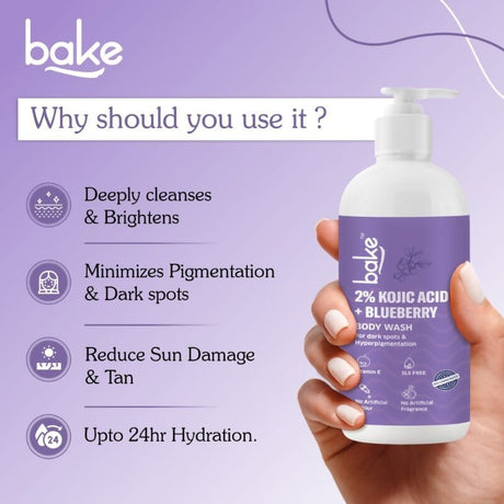 Bake 2% Kojic Acid Body Wash - Vamzn#