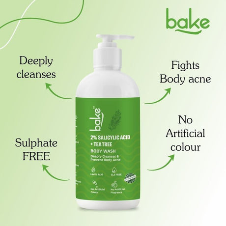 Bake 2% Salicylic Acid + Tee Tree Body Wash - Vamzn#