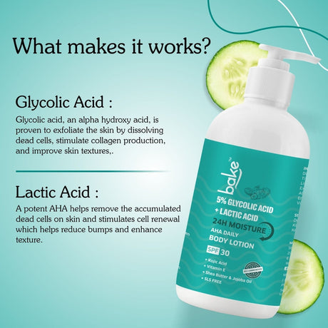 Bake 5% AHA Exfoliating Body Lotion SPF 30 - Vamzn#