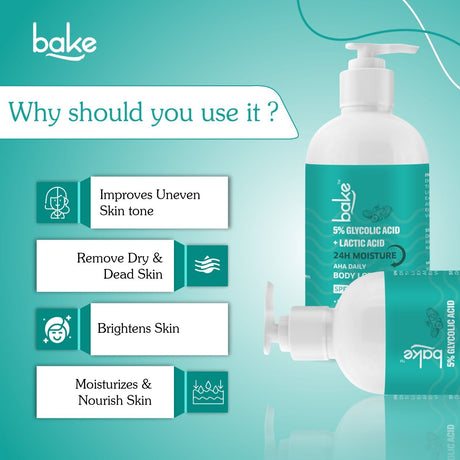 Bake 5% AHA Exfoliating Body Lotion SPF 30 - Vamzn#