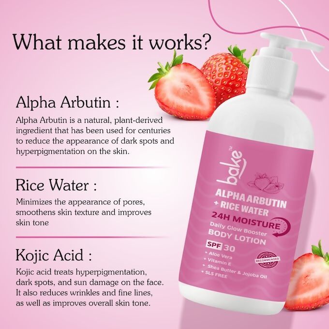 Bake Alpha Arbutin Body Lotion SPF 30 - Vamzn#