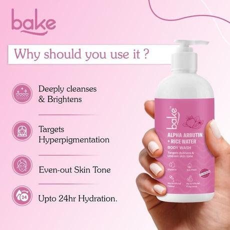 Bake Alpha Arbutin Body Wash - Vamzn#