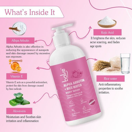 Bake Alpha Arbutin Body Wash - Vamzn#