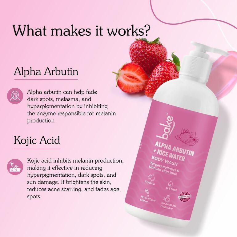 Bake Alpha Arbutin Body Wash - Vamzn#