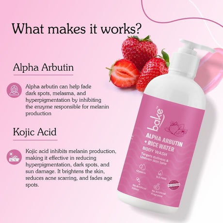 Bake Alpha Arbutin Body Wash - Vamzn#