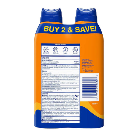 Banana Boat Sport Ultra SPF 50 Sunscreen Spray Twin Pack | Banana Boat Sunscreen Spray SPF 50, Spray On Sunscreen, Water Resistant Sunscreen, Oxybenzone Free Sunscreen Pack, 6oz each - Vamzn#