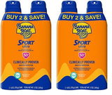 Banana Boat Sport Ultra SPF 50 Sunscreen Spray Twin Pack | Banana Boat Sunscreen Spray SPF 50, Spray On Sunscreen, Water Resistant Sunscreen, Oxybenzone Free Sunscreen Pack, 6oz each - Vamzn#