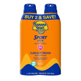 Banana Boat Sport Ultra SPF 50 Sunscreen Spray Twin Pack | Banana Boat Sunscreen Spray SPF 50, Spray On Sunscreen, Water Resistant Sunscreen, Oxybenzone Free Sunscreen Pack, 6oz each - Vamzn#