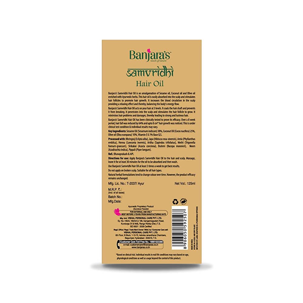 Banjara's Samvridhi Hair Oil - Vamzn#