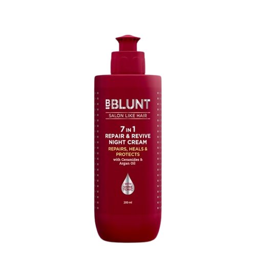 BBlunt 7 in 1 Repair & Revive Night Cream to Heal & Protect Hair Overnight - Vamzn#