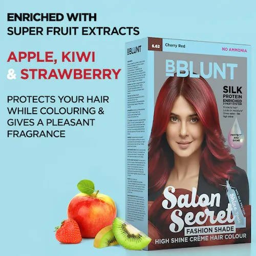 BBlunt Salon Secret High Shine Crème Hair Colour - Cherry Red - Vamzn#