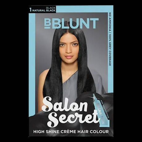 BBlunt Salon Secret High Shine Crème Hair Colour - Natural Black - Vamzn#