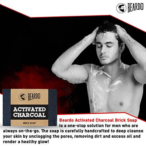 Beardo Activated Charcoal Brick Soap - Vamzn#