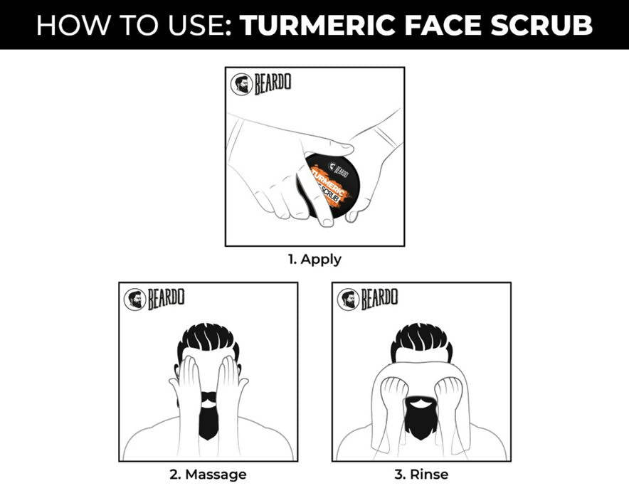 Beardo Turmeric Face Scrub - Vamzn#