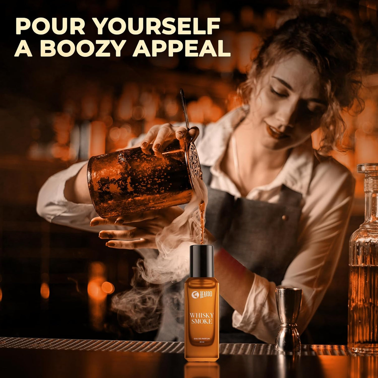 Beardo Whisky Smoke Perfume for Men, 50ml | Spicy, Woody - Oudh Scent Eau De Parfum | Long Lasting Mens Perfume | Best Date Night Fragrance Body Spray | Gift For Brother | Gift For Friends - Vamzn#