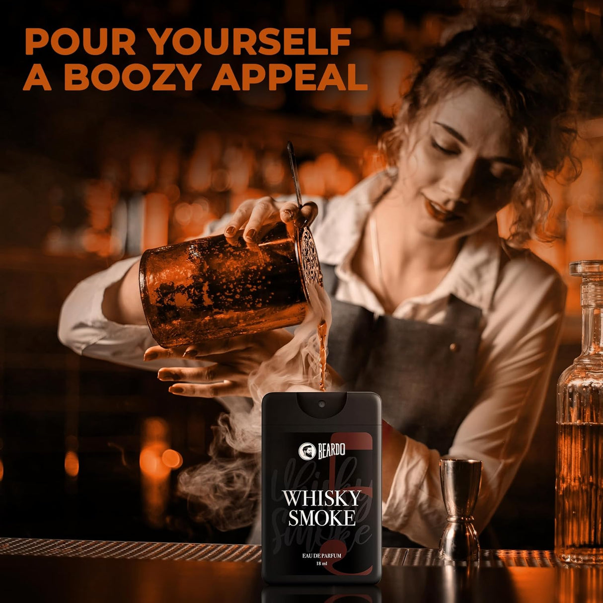 Beardo Whisky Smoke Perfume for Men, 50ml | Spicy, Woody - Oudh Scent Eau De Parfum | Long Lasting Mens Perfume | Best Date Night Fragrance Body Spray | Gift For Brother | Gift For Friends - Vamzn#