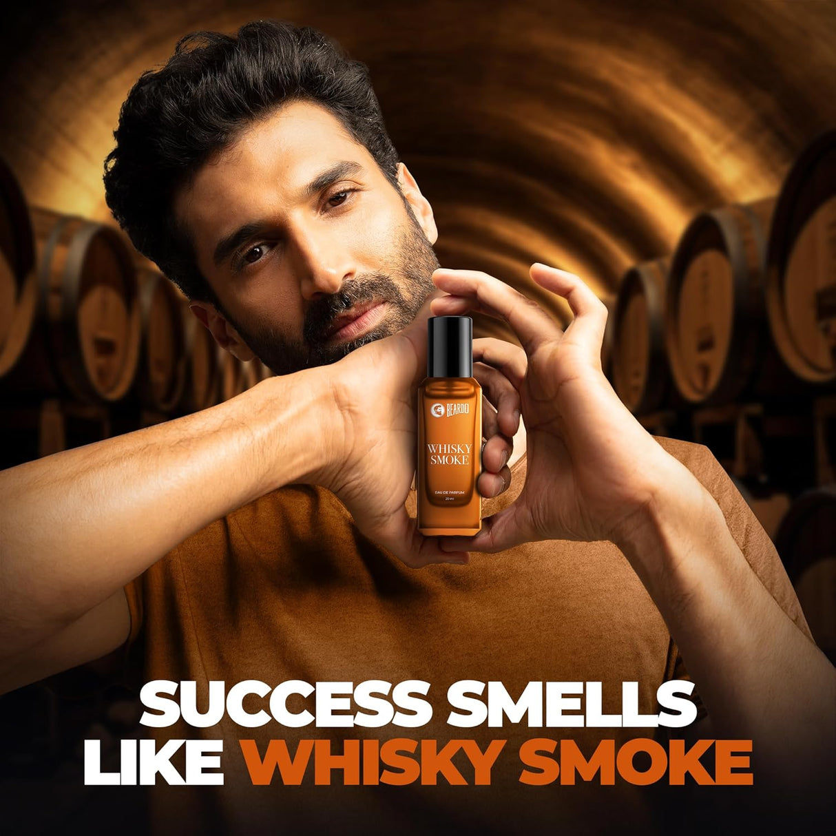 Beardo Whisky Smoke Perfume for Men, 50ml | Spicy, Woody - Oudh Scent Eau De Parfum | Long Lasting Mens Perfume | Best Date Night Fragrance Body Spray | Gift For Brother | Gift For Friends - Vamzn#